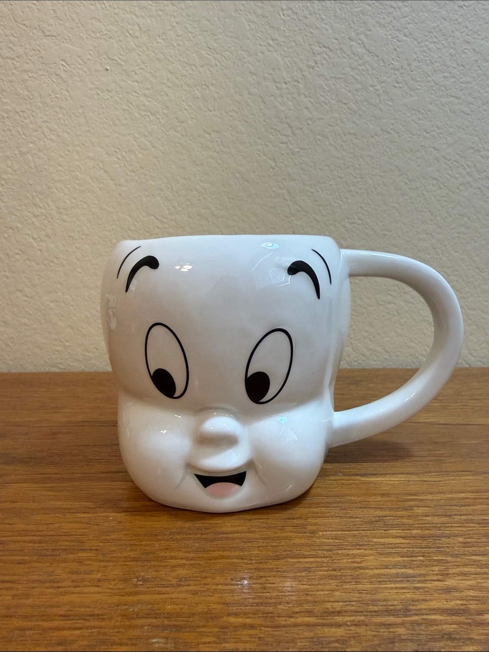 Silver Buffalo Casper Sculpted 3D Face Halloween Ceramic Mug